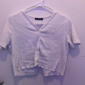 brandy melville white jessie top (worn once)